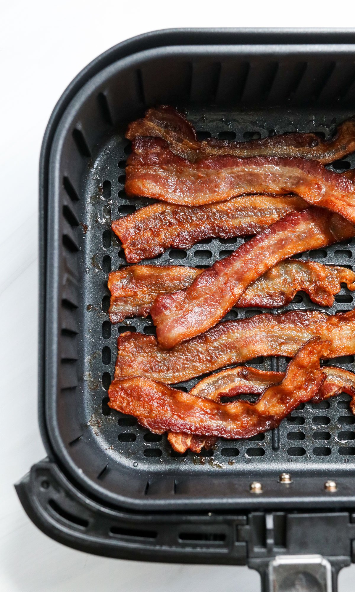 cooked bacon in air fryer.