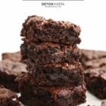 almond flour brownies pin for pinterest.