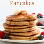 banana oatmeal pancakes pin