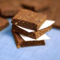 Raw walnut brownies