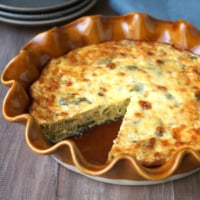 Gluten free crustless quiche