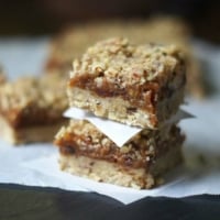 Stacked raw date squares