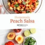 peach salsa pin for pinterest.