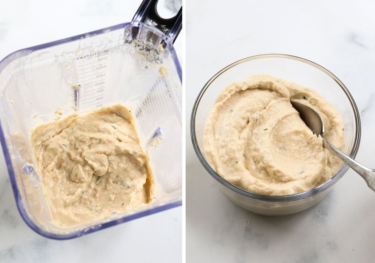 water added to bean dip to help with a smooth consistency.